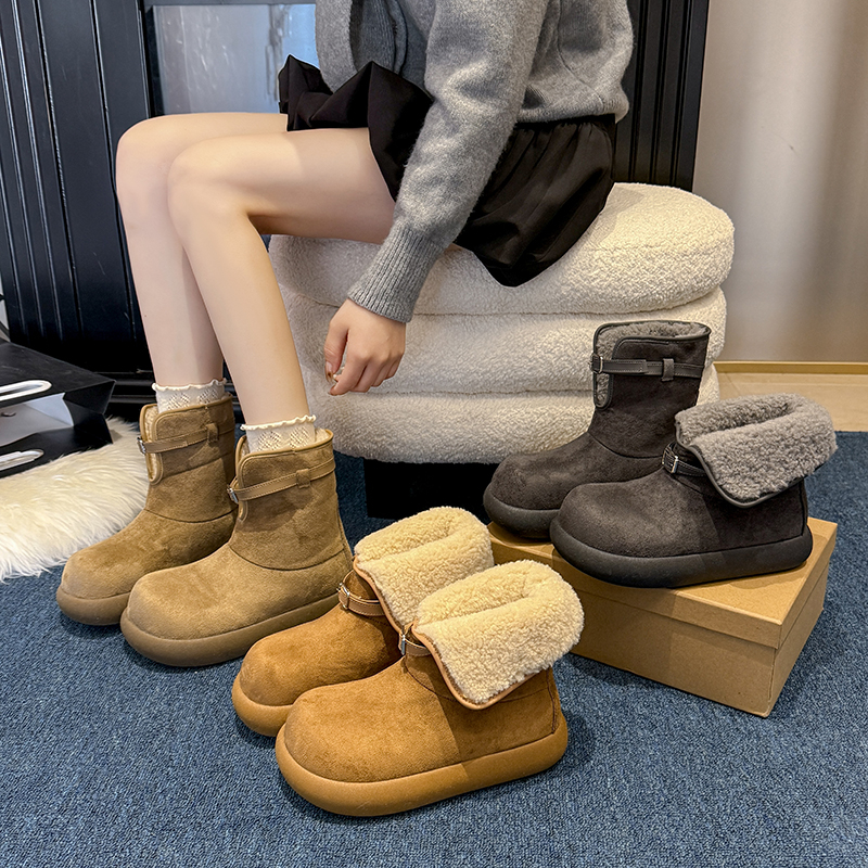 【妮妮专属】PEM新款时尚复古百搭小土豆两穿加绒保暖雪地靴