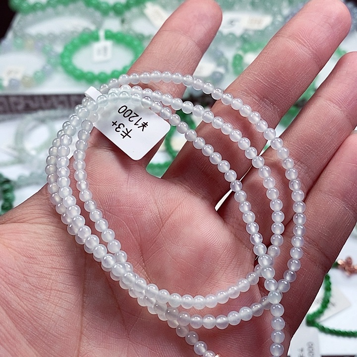 翡翠手链未镶嵌卡3+