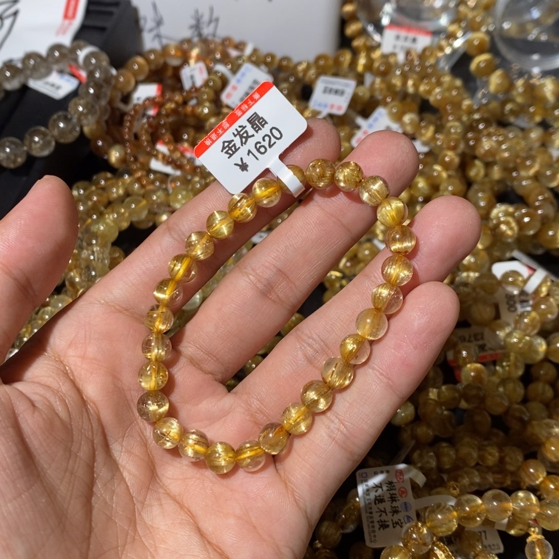 水晶手链未镶嵌在