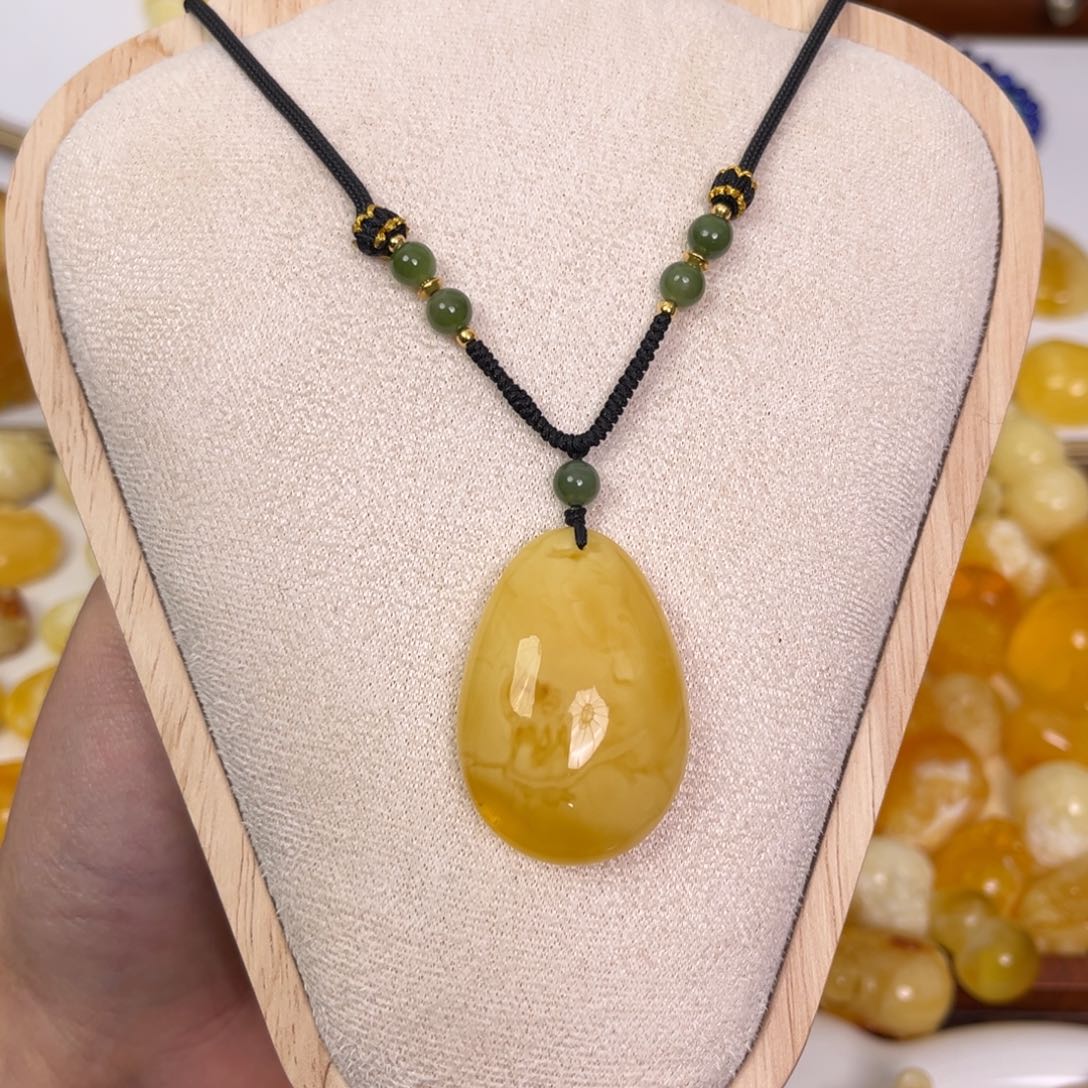 琥珀手链未镶嵌?****a蜜蜡水滴