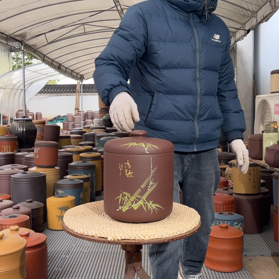 紫砂茶叶罐8 饼茶叶罐