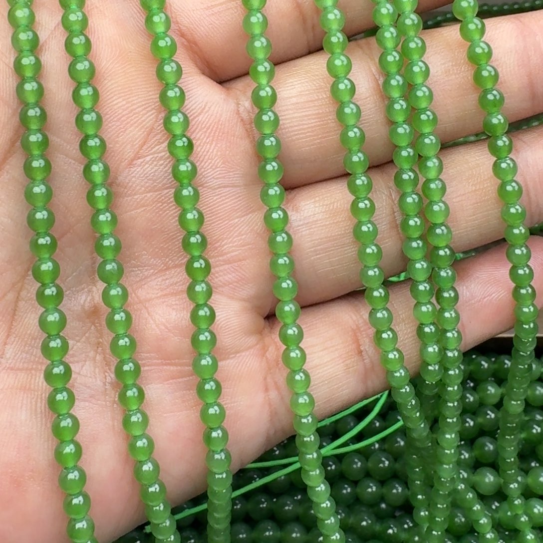 和田玉未镶嵌颈饰碧玉冰阳绿卡4 买一发一