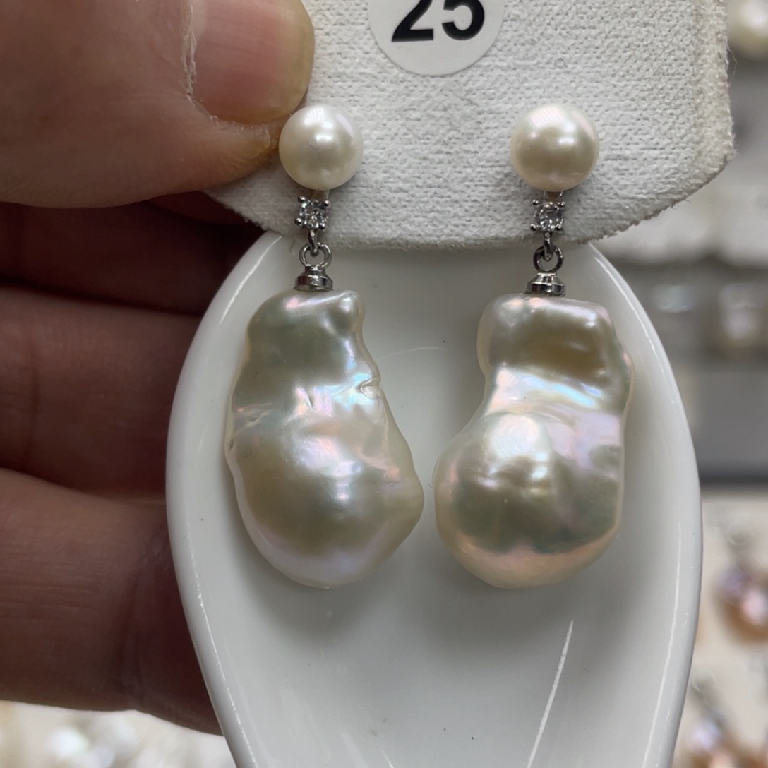 淡水珍珠颈饰银S925镶嵌