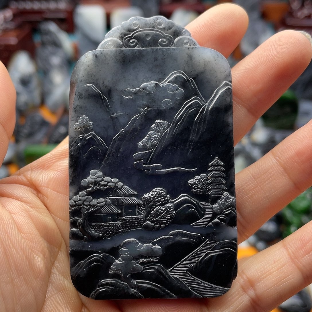 和田玉未镶嵌颈饰