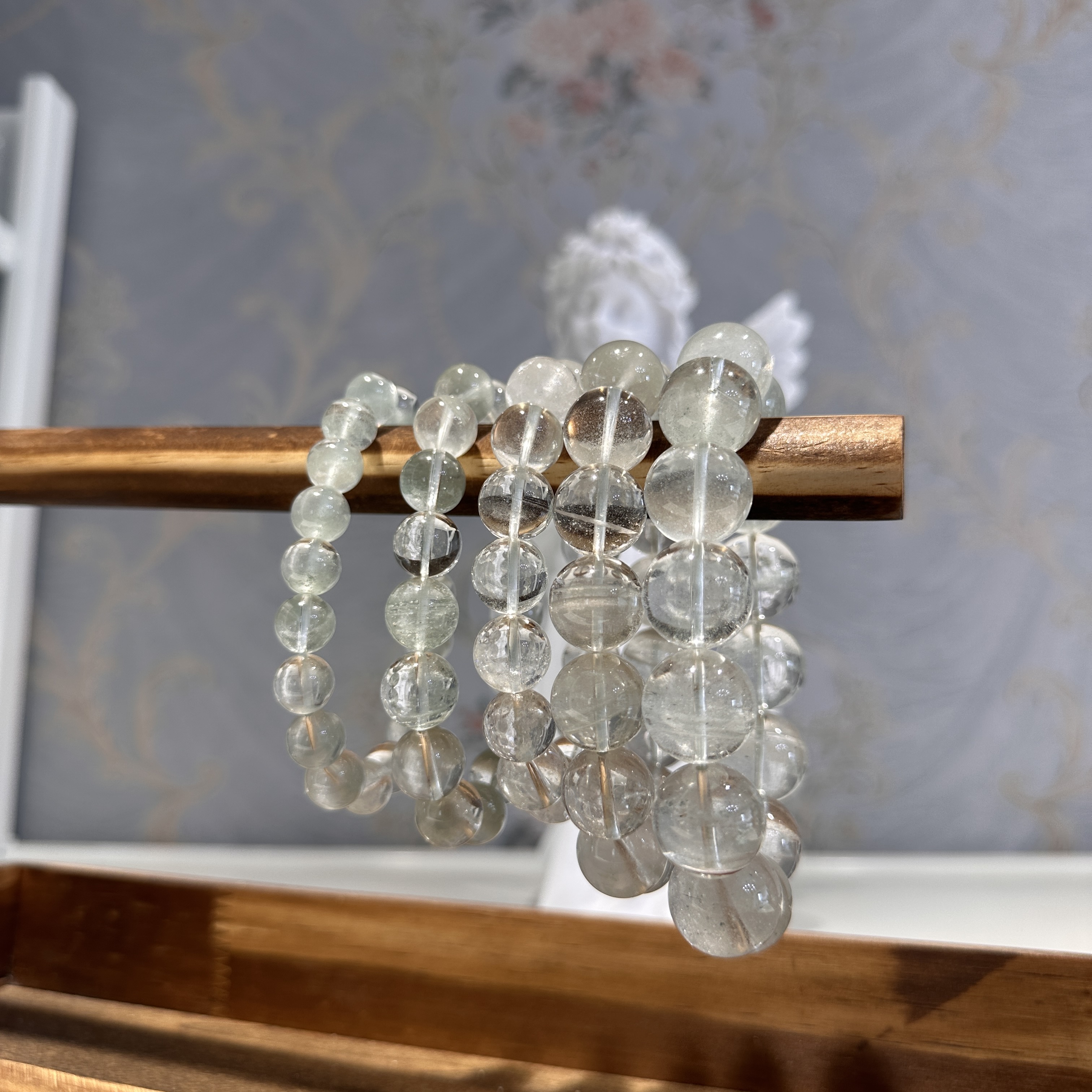 天然翠幽灵手串 多样性发其一 Y73