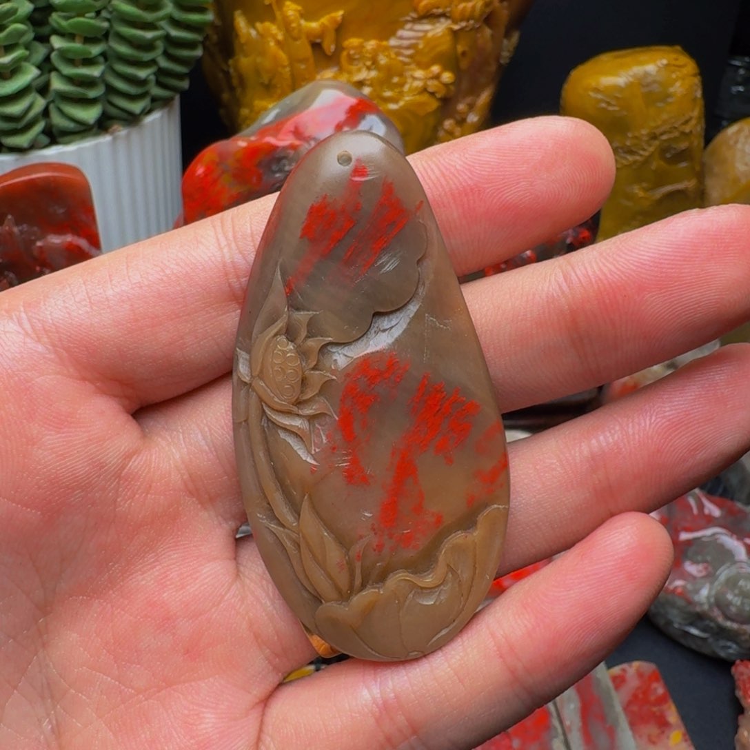 昌化鸡血石昌化玉石软底鸡血石