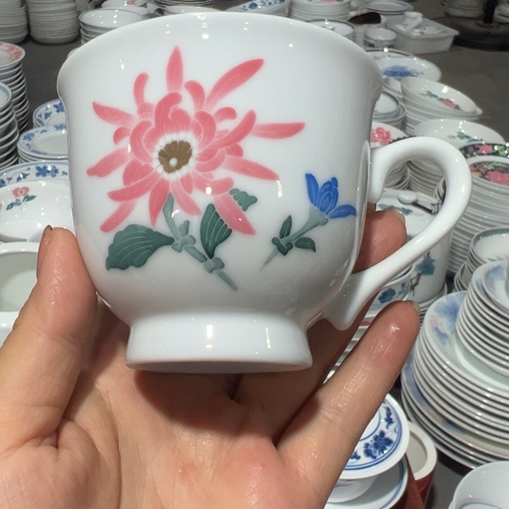 醴陵高温瓷180毫升手绘