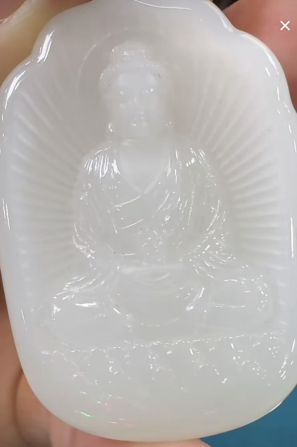 【倔老头精品】和田玉大日如来吊坠配绳