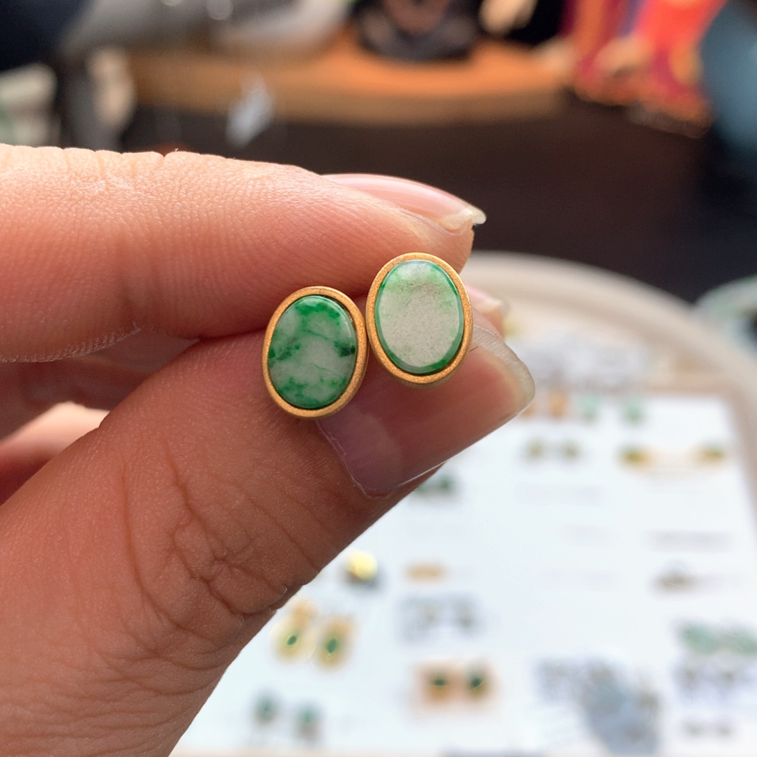 颈饰银S925镶嵌翡翠小*柑