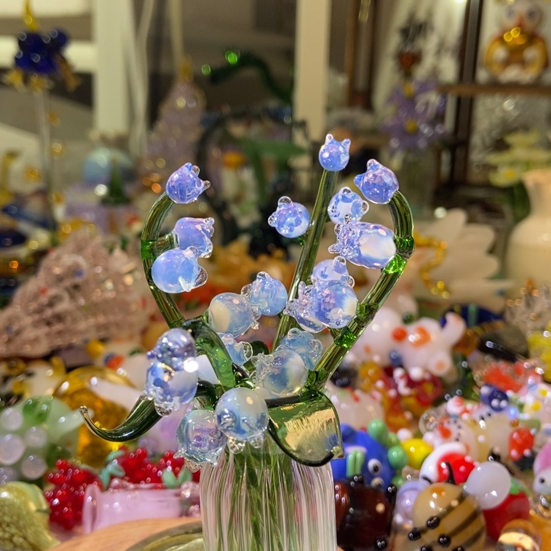 手工艺品琉璃铃兰花