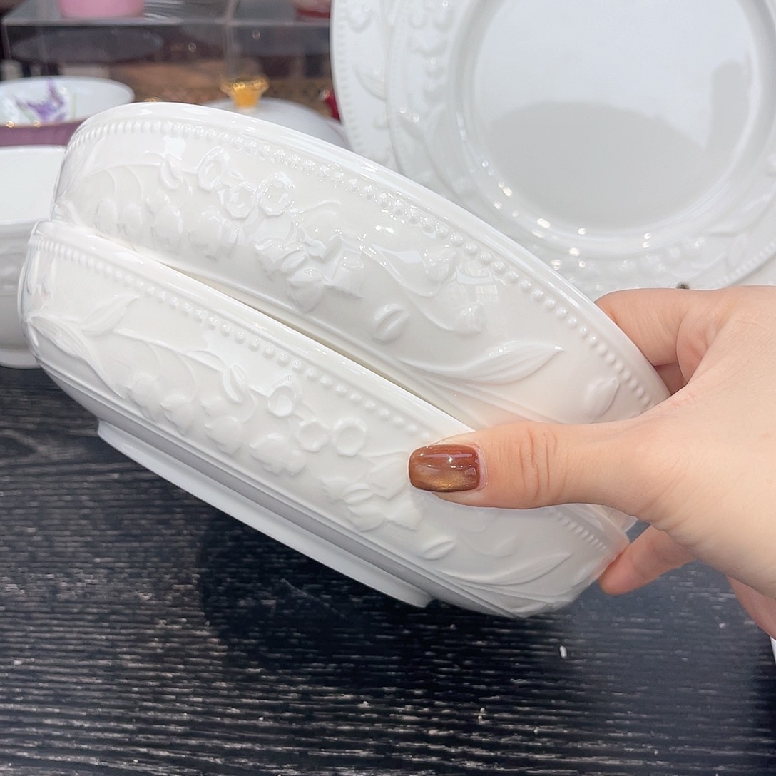 骨瓷21厘米汤盘//////