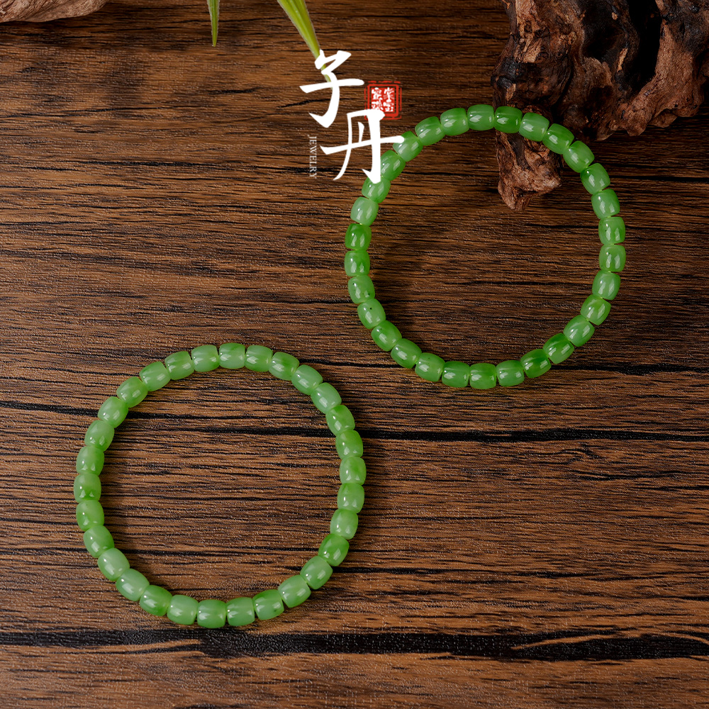 【子丹】苹果绿直切手串6mm（多样性发/发一串）X1125-1029