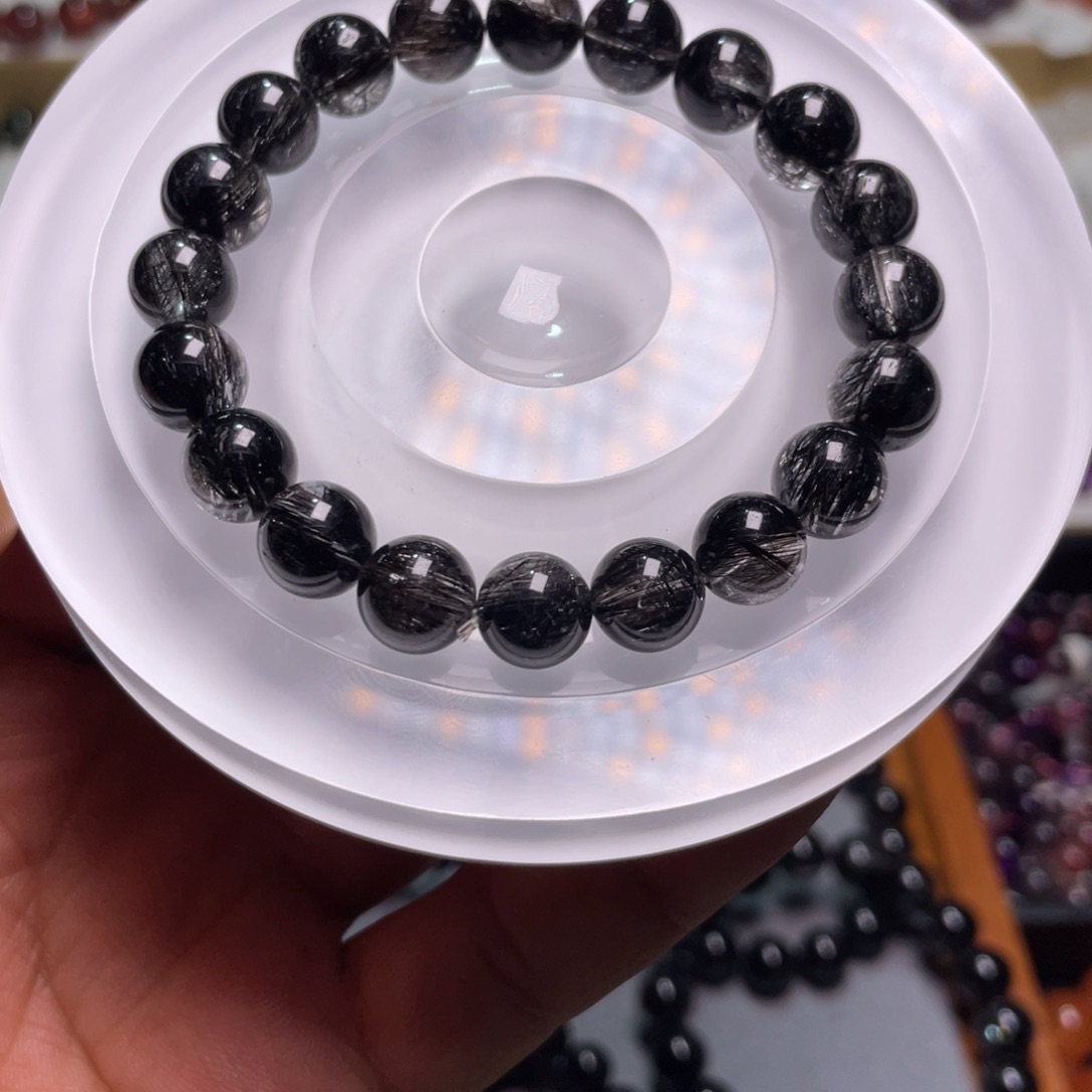 水晶手链未镶嵌黑发晶手链