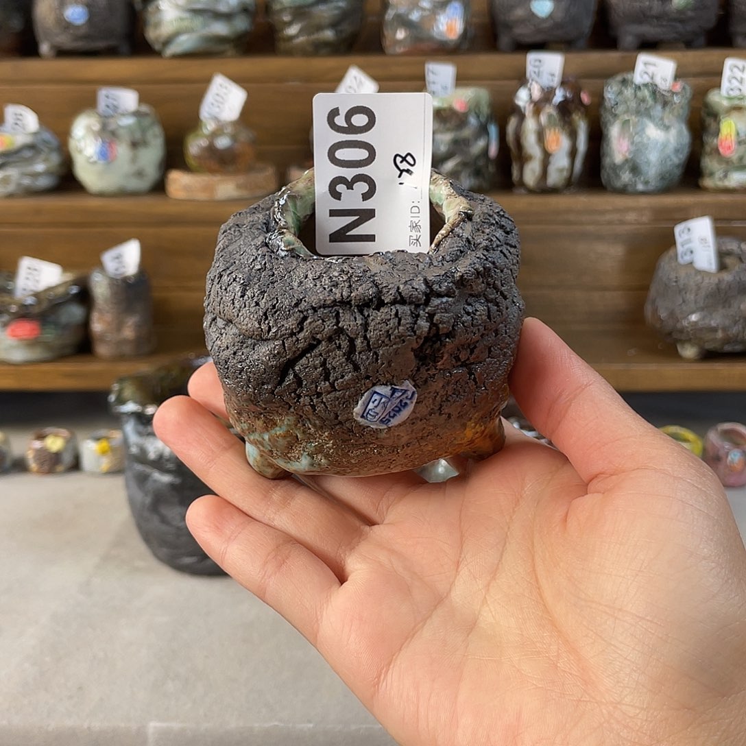 夜***章坛子姐花盆小白孤品 百搭耐看不过时