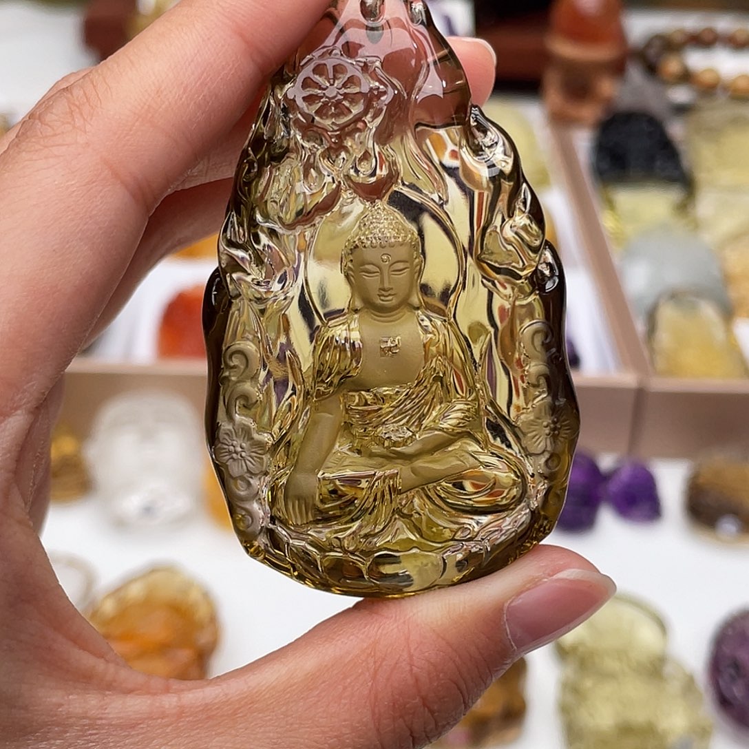 水晶颈饰未镶嵌定制吊坠阿弥