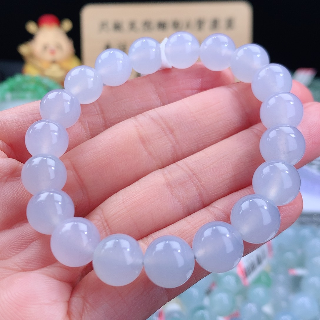 翡翠手链未镶嵌卡10mm