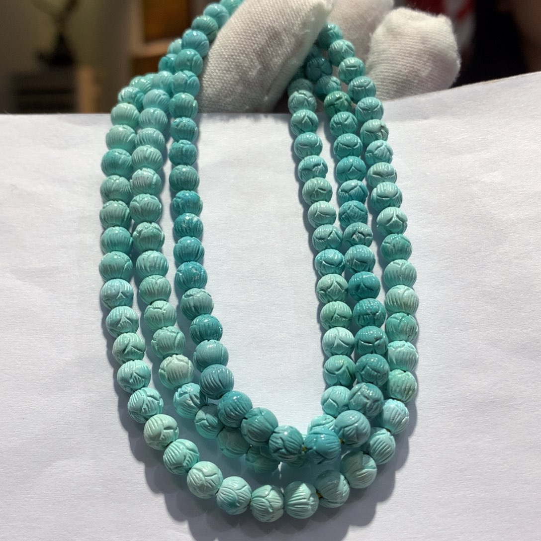 未镶嵌绿松石长链