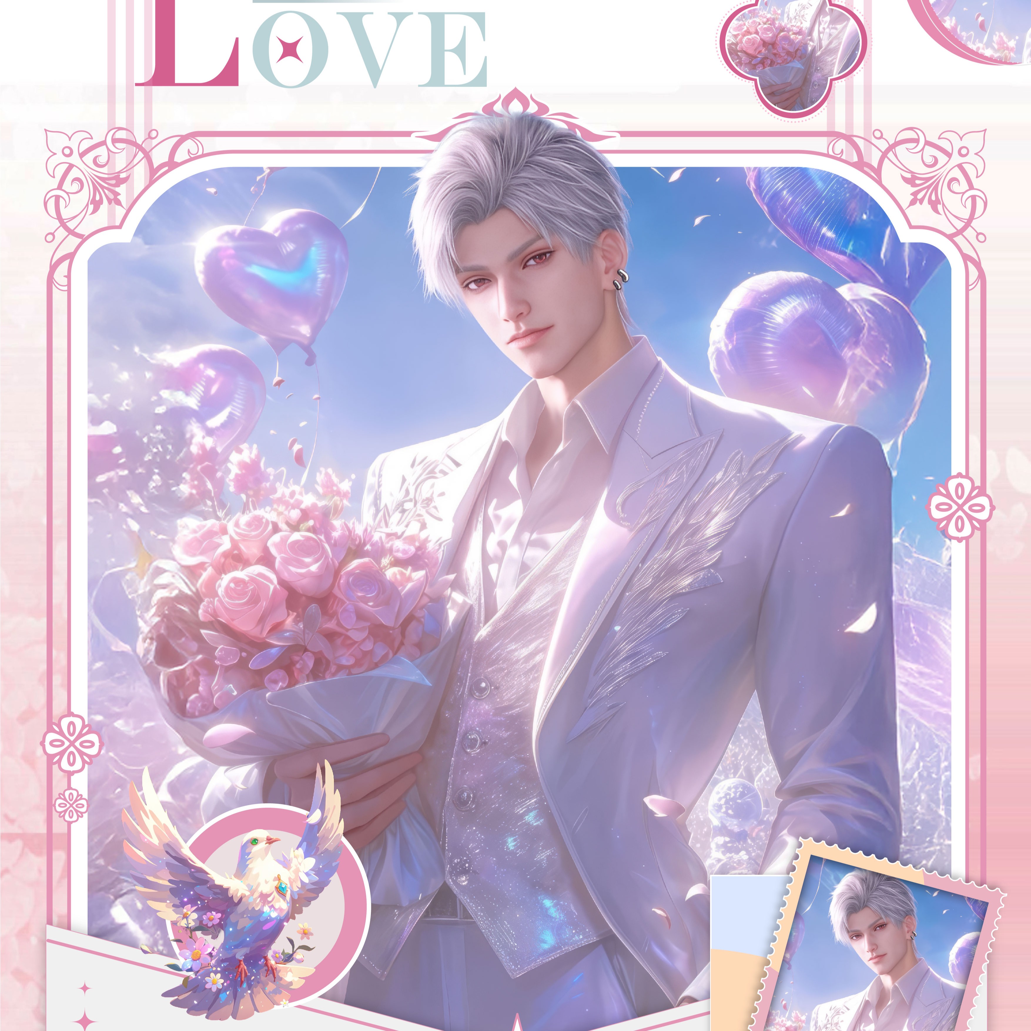 【小又】【动态文创x恋与深空亚克力色纸】同人二创周边（直播代拆）