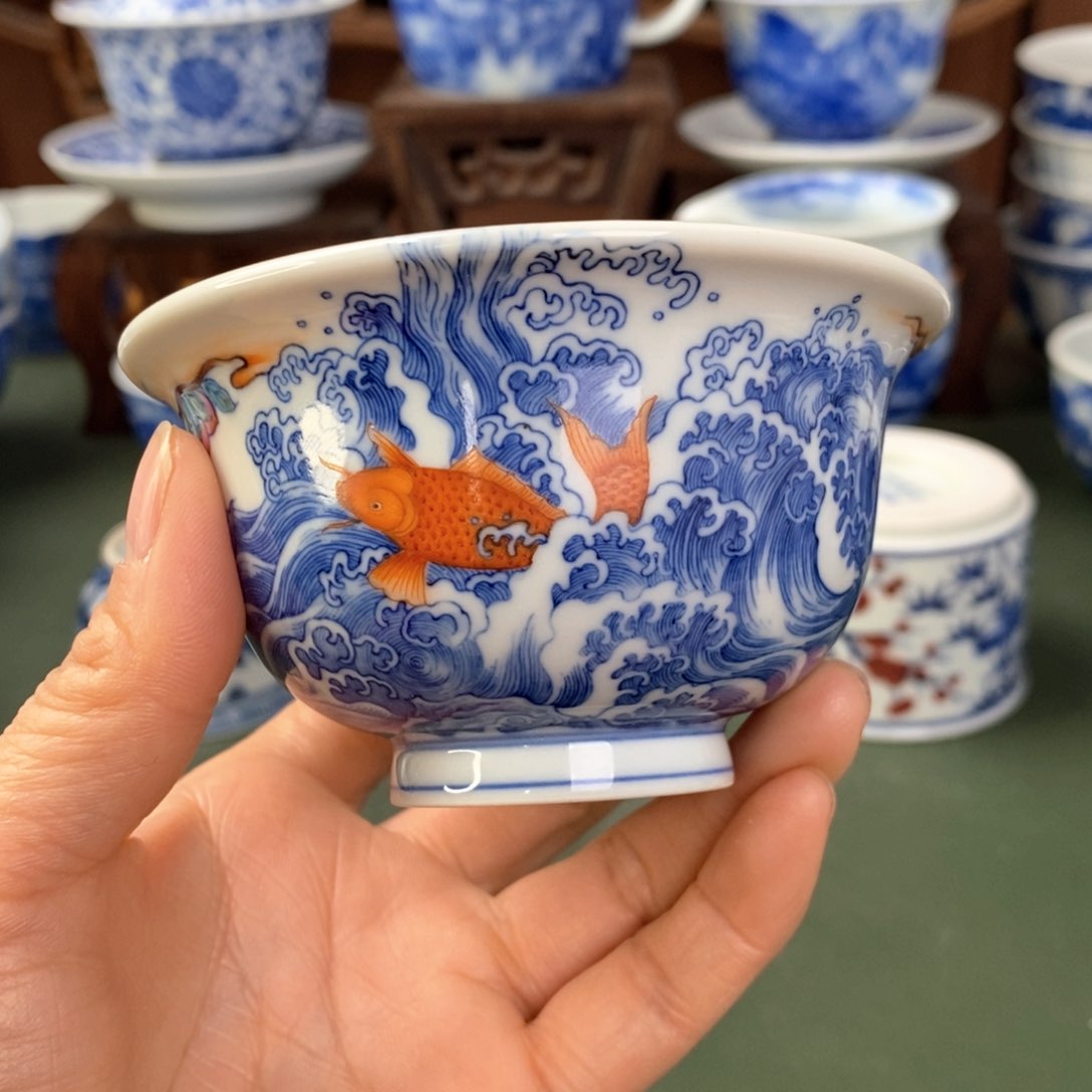 杯景德镇陶瓷手工手绘