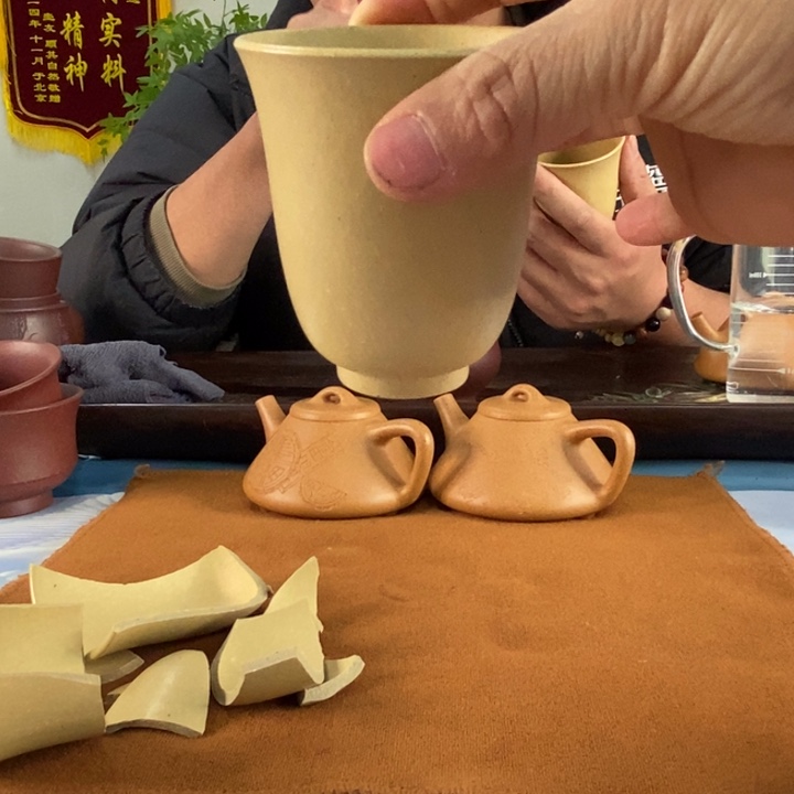 紫砂茶壶本绿蚊香杯100左右的容量