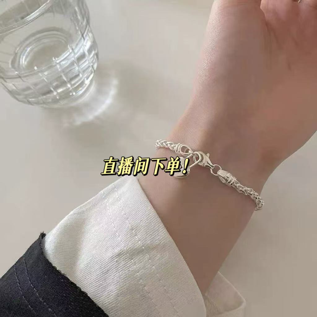 925银合成锆石银制品 S925纯银制品足银制品 直播间下单