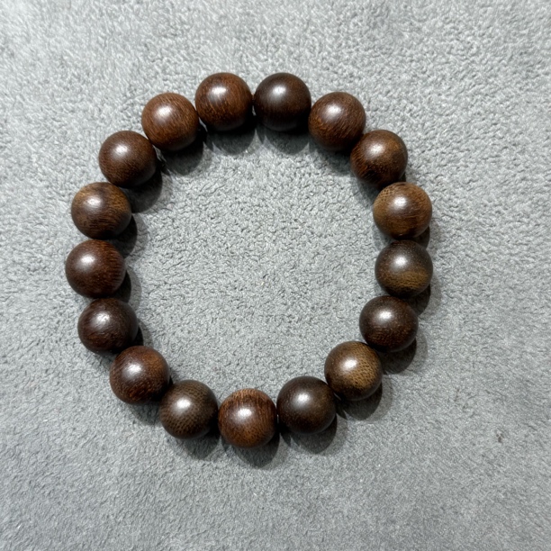 红土檀木手串12mm-3144