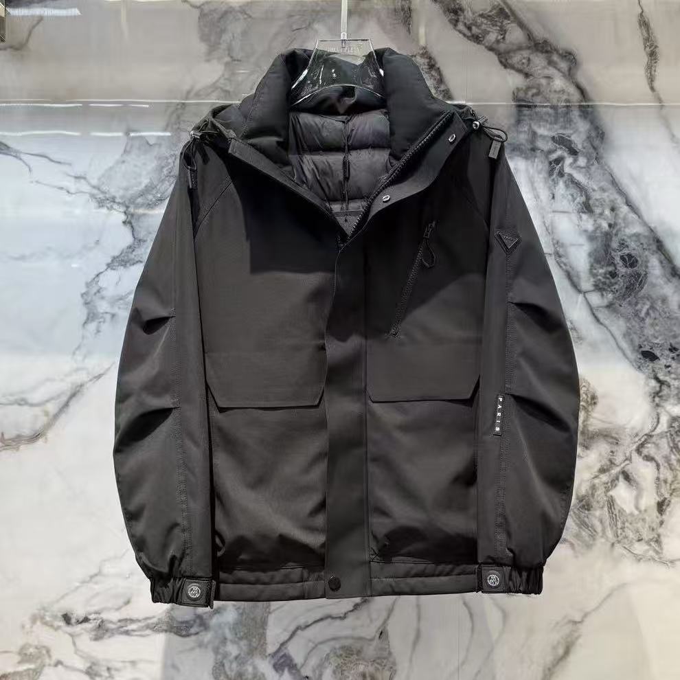 【VanJazny】新款高端男士潮流百搭时尚简约男士羽绒夹克XR6009