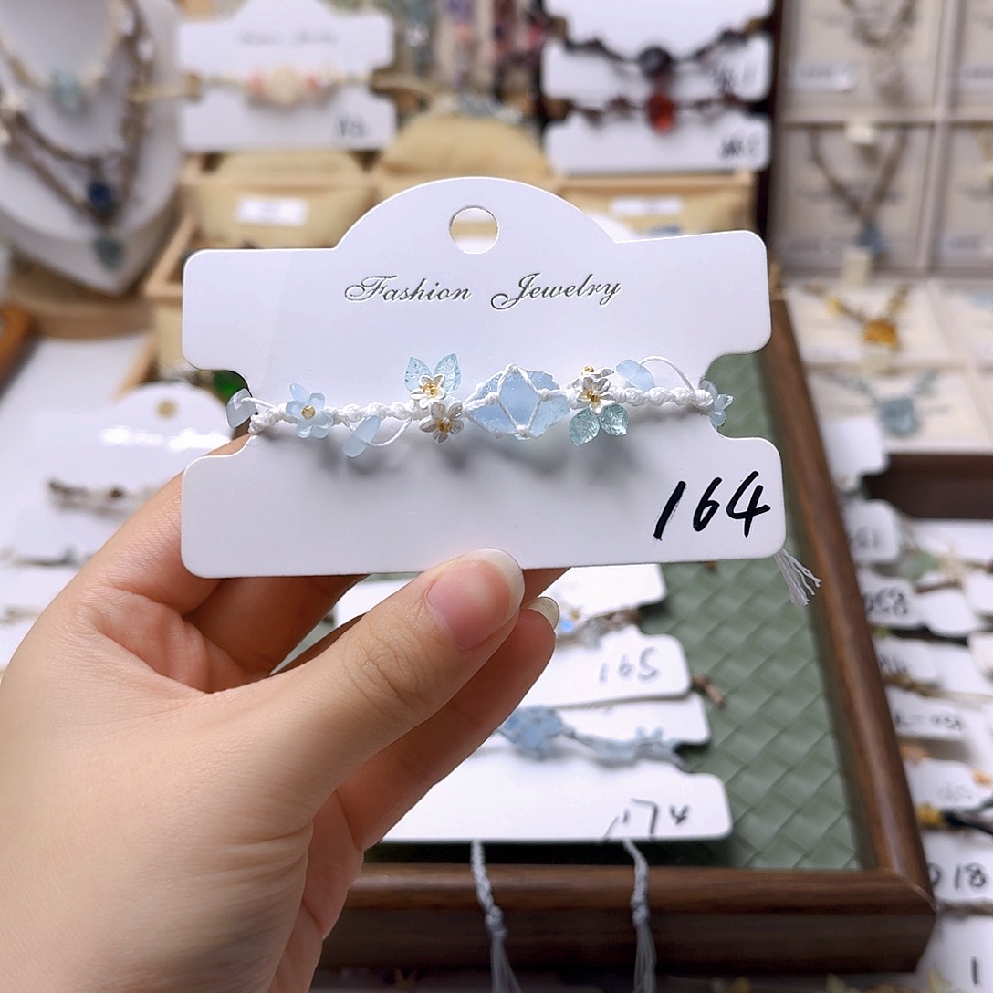 石英石纯铜锡合金纯铜164手链