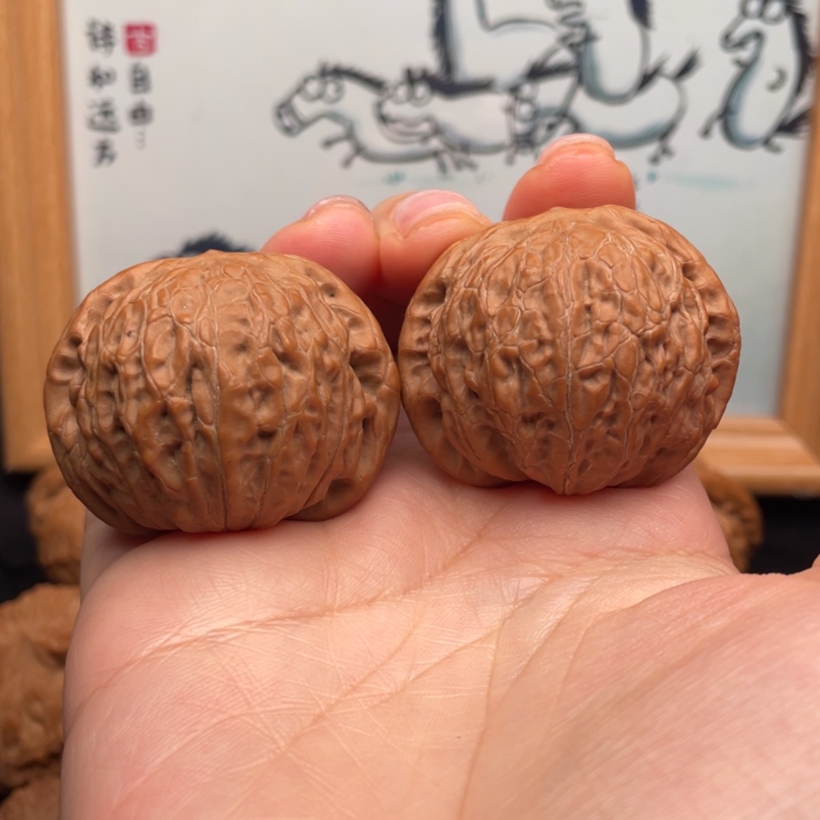 【闪购商品】文玩核桃把件40全品铁锤