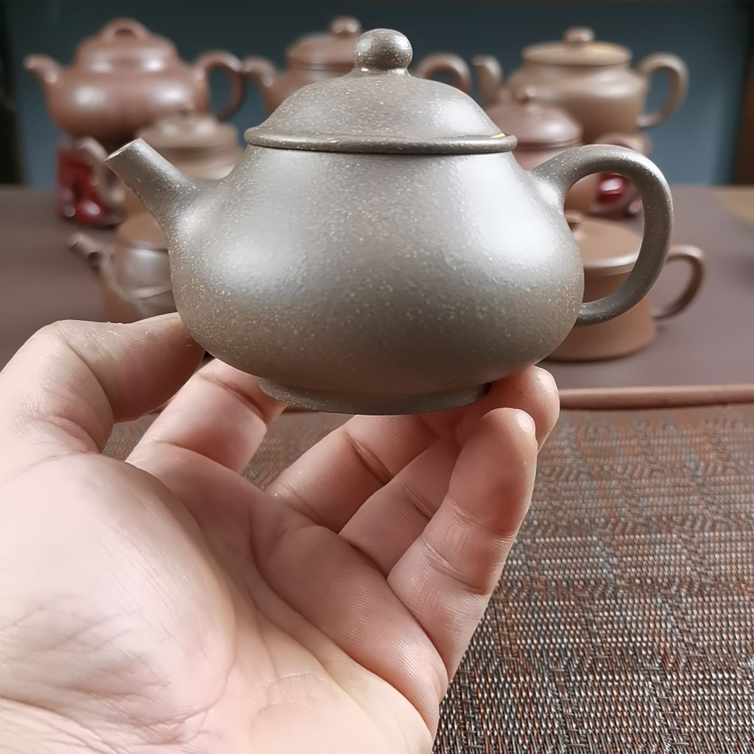 茶壶紫砂青段潘壶180CC