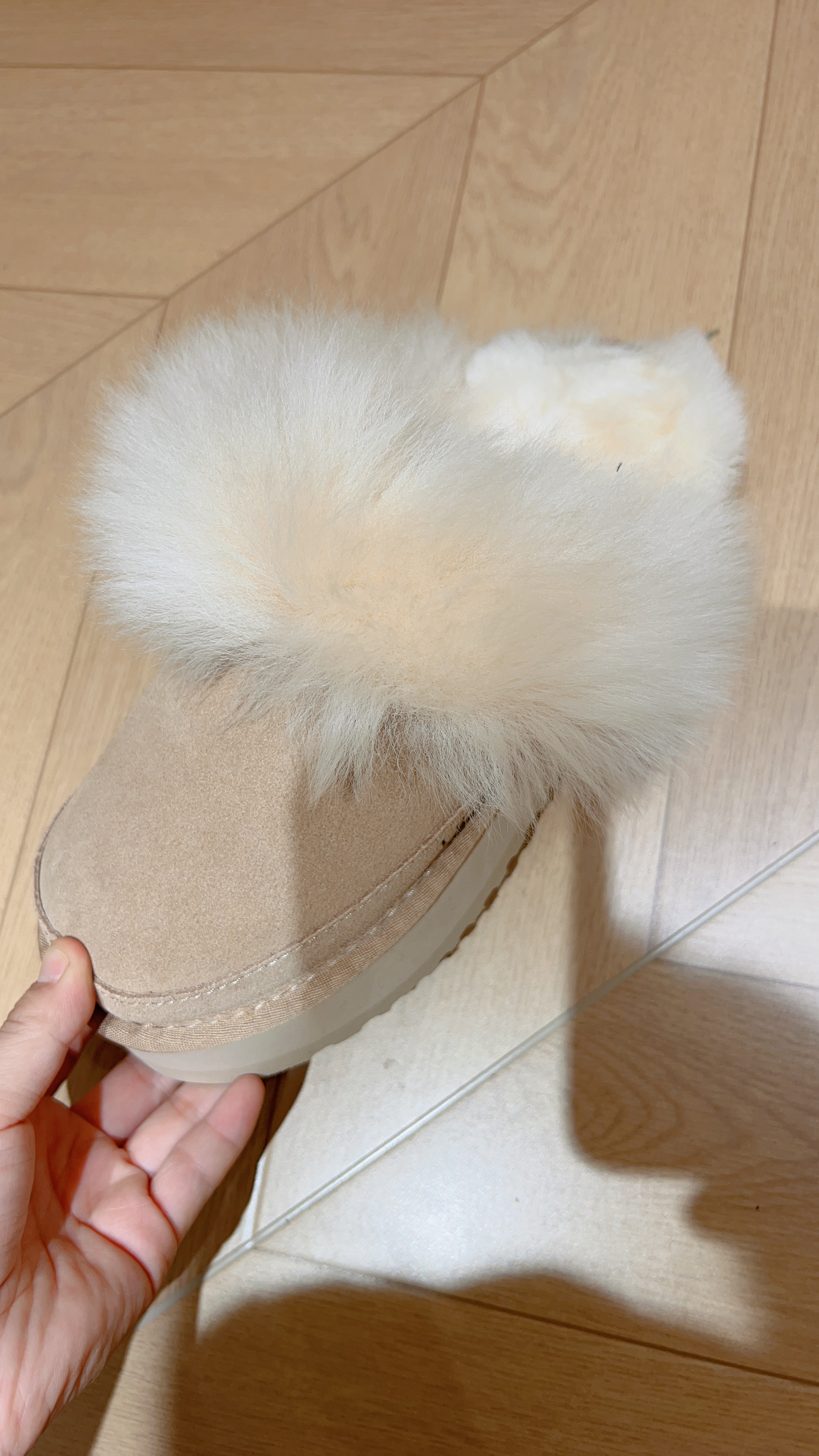 加绒加厚雪地靴2025新款毛毛包头外穿秋冬一脚蹬棉拖