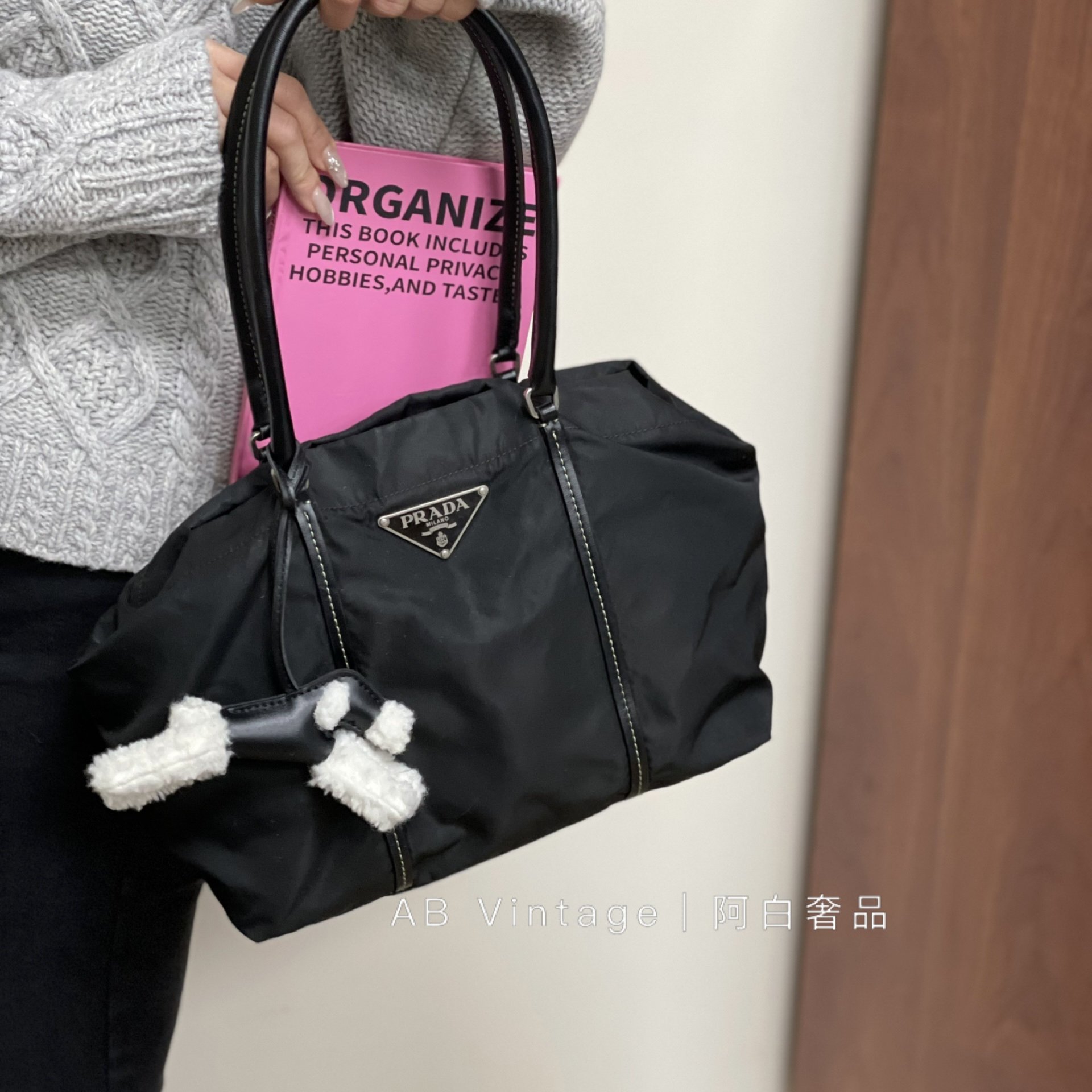 95新 Prada/普拉达 阿白奢品/Prada 托特包