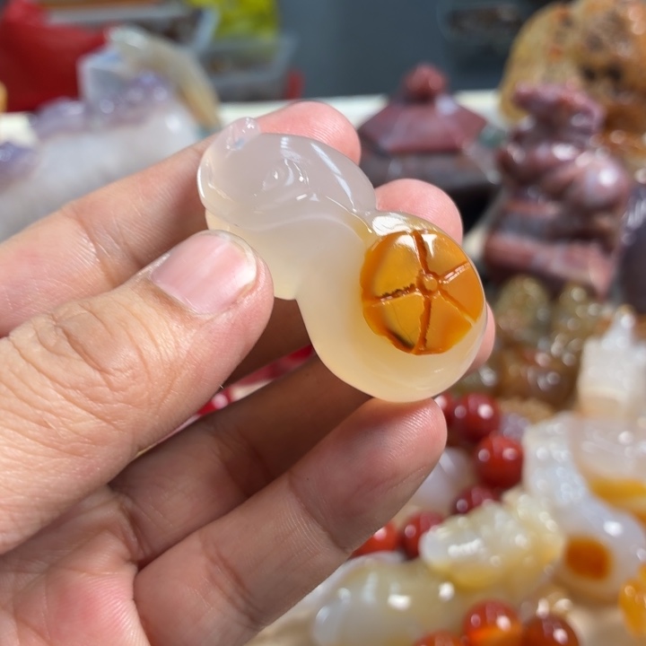 玛瑙/玉髓未镶嵌吊坠(不含链)