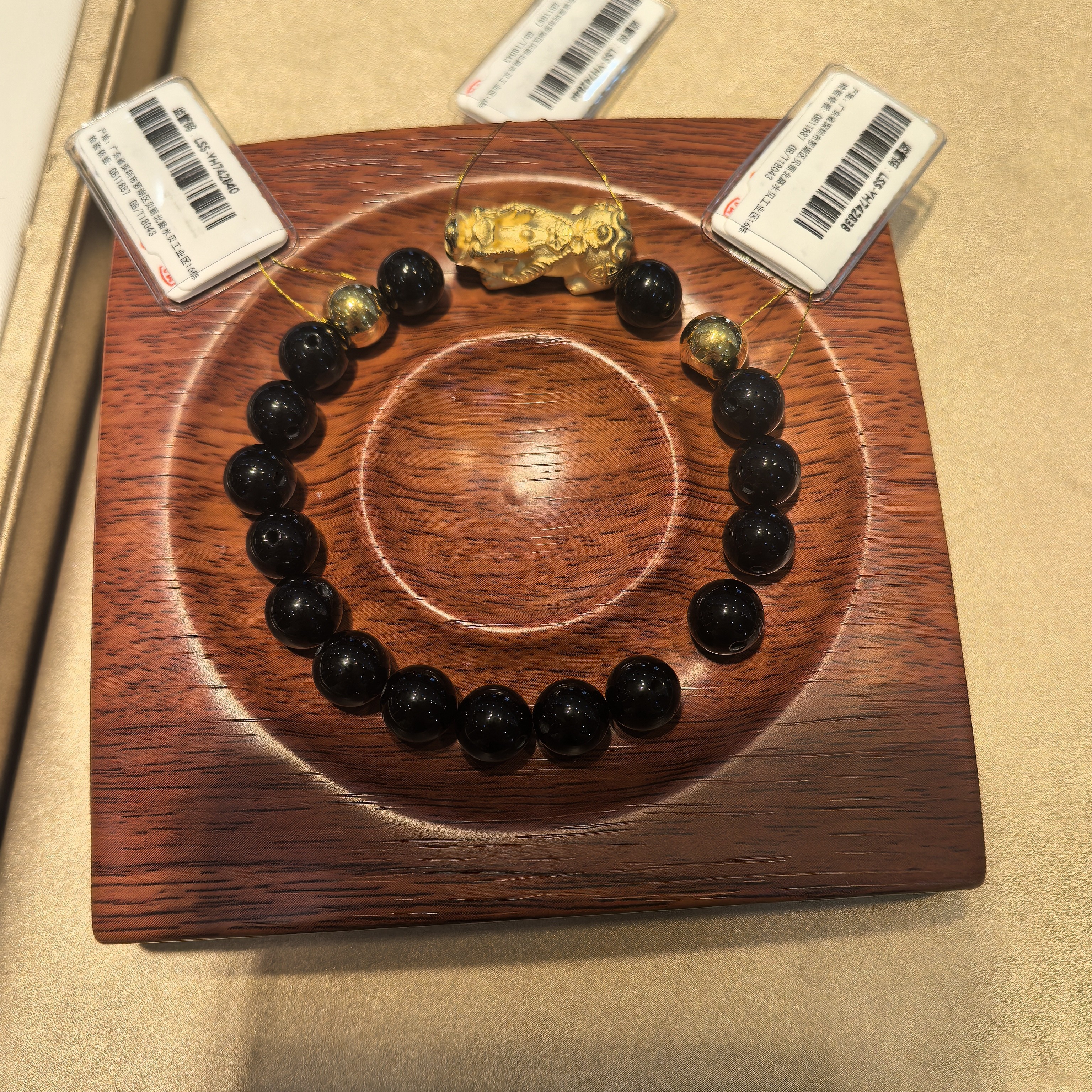 足金貔貅转运珠挂坠