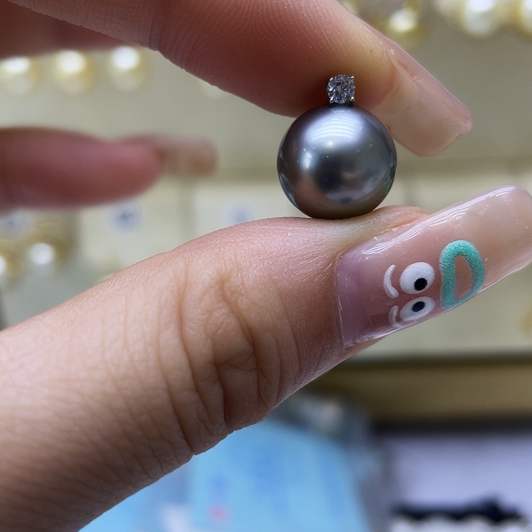 海水珍珠18K金镶嵌颈饰