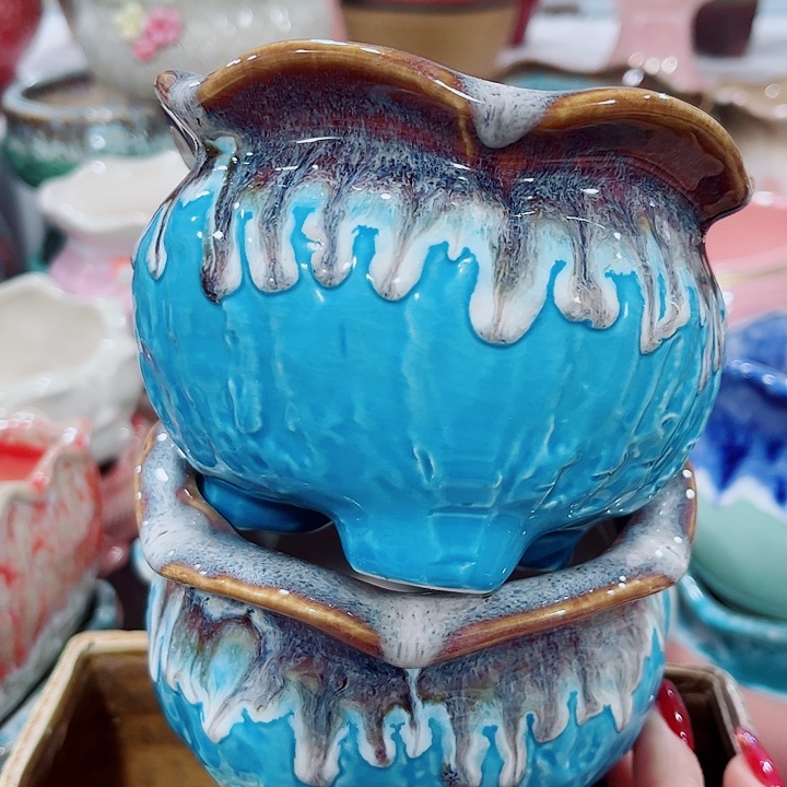 多肉陶瓷花盆满10元包邮