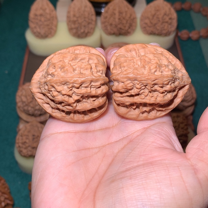 核桃文玩核桃把件火焰马蹄