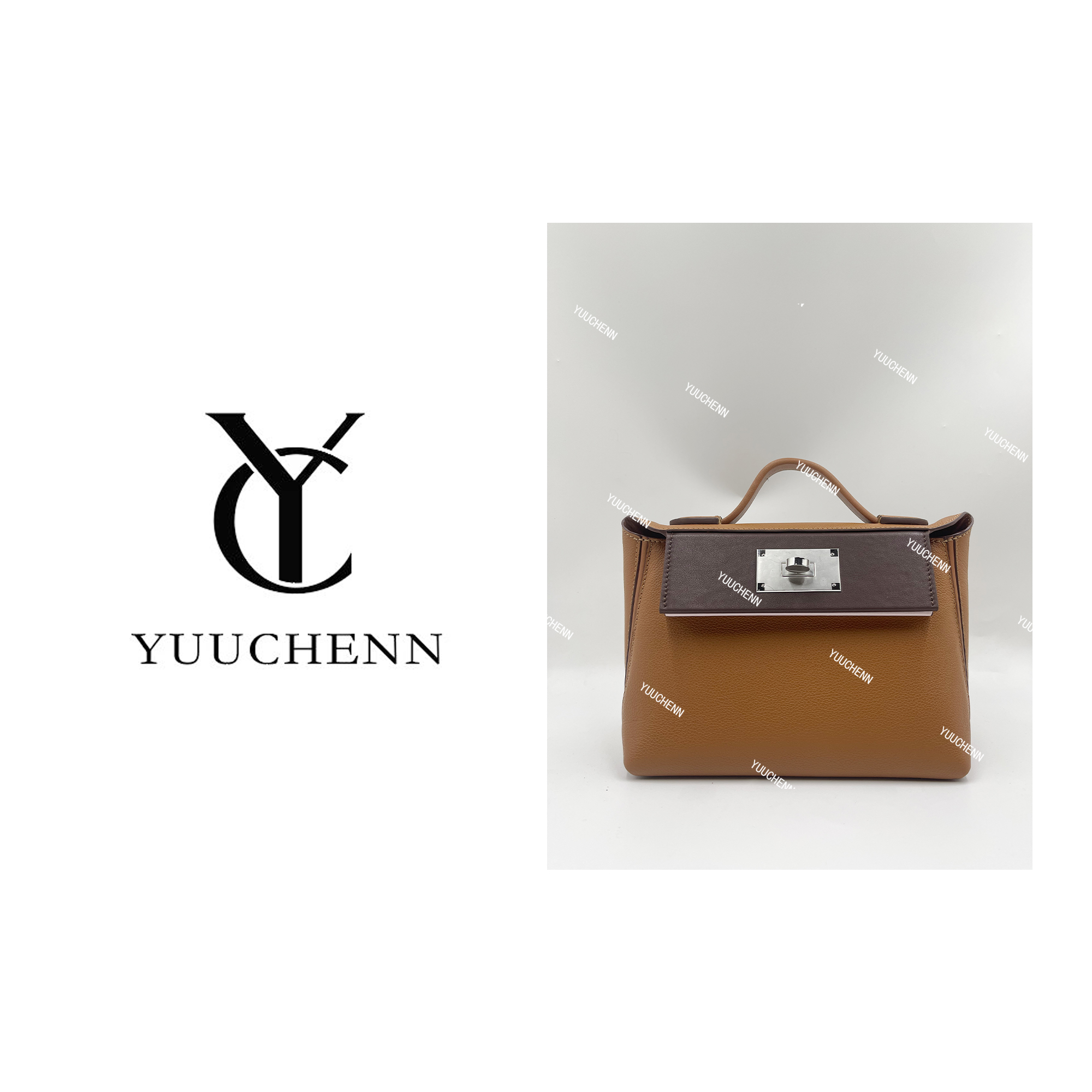 YUUCHENN【2424】eve皮21.5cm金棕色HH3510