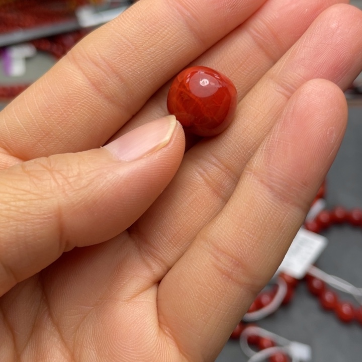 南红玛瑙单珠14未镶嵌