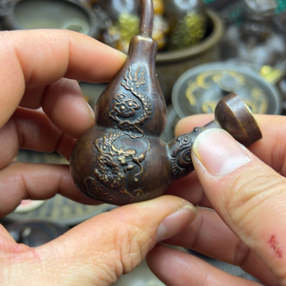 铜摆件欢迎欢迎你