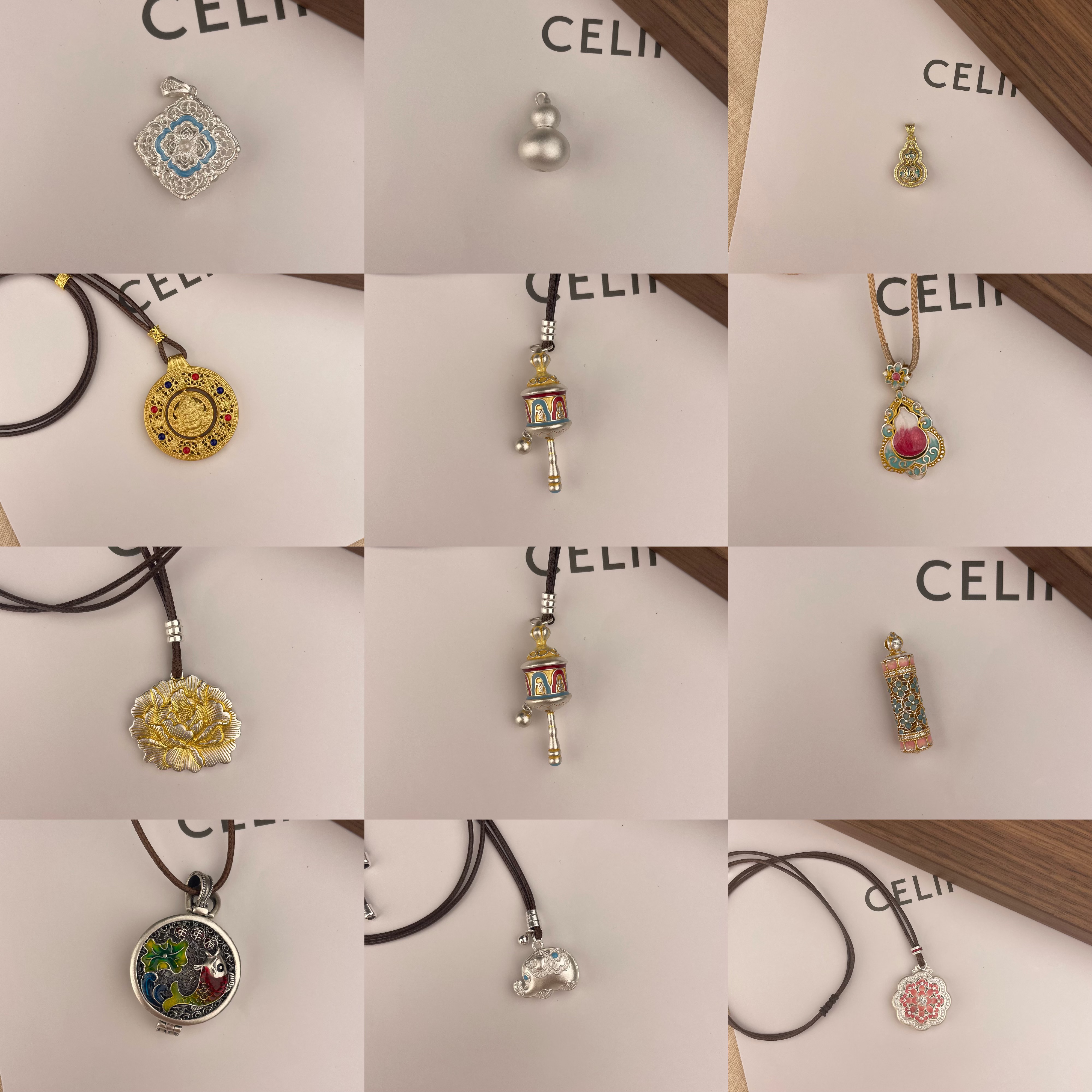 足银银制品 笑荣足银吊坠下单链接999.9精致轻奢气质百搭套链送礼
