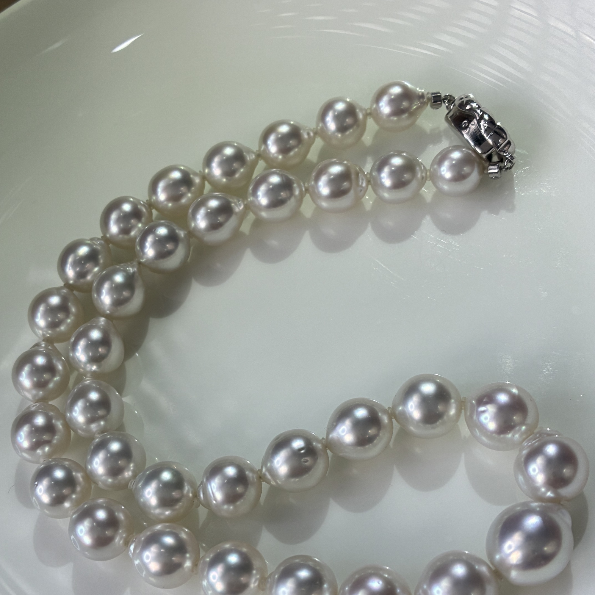 黎初S925银海水珍珠澳白项链