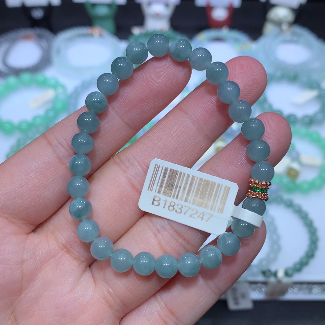 翡翠未镶嵌手串天然