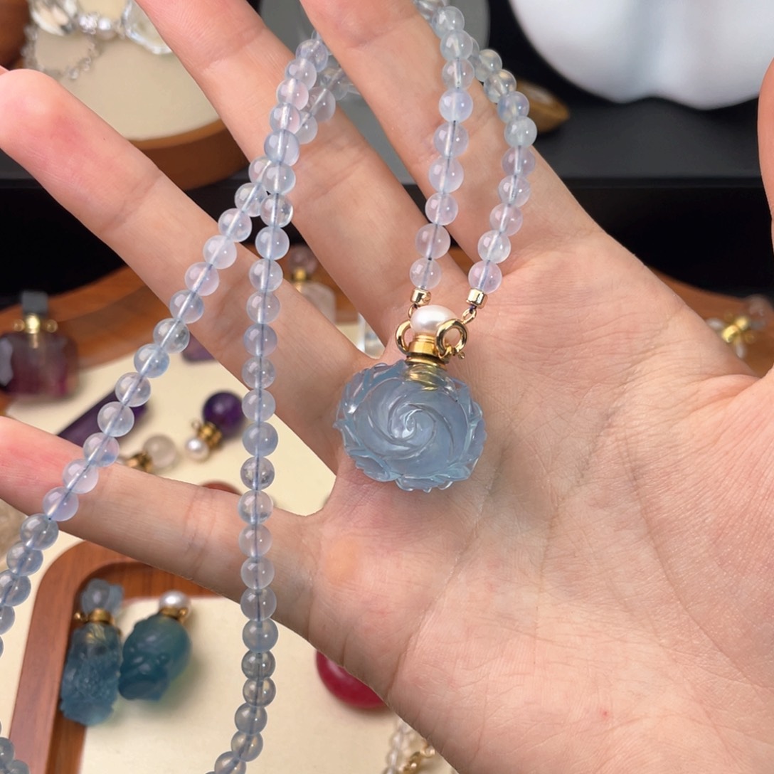 未镶嵌颈饰水晶水***页天然水晶吊坠113