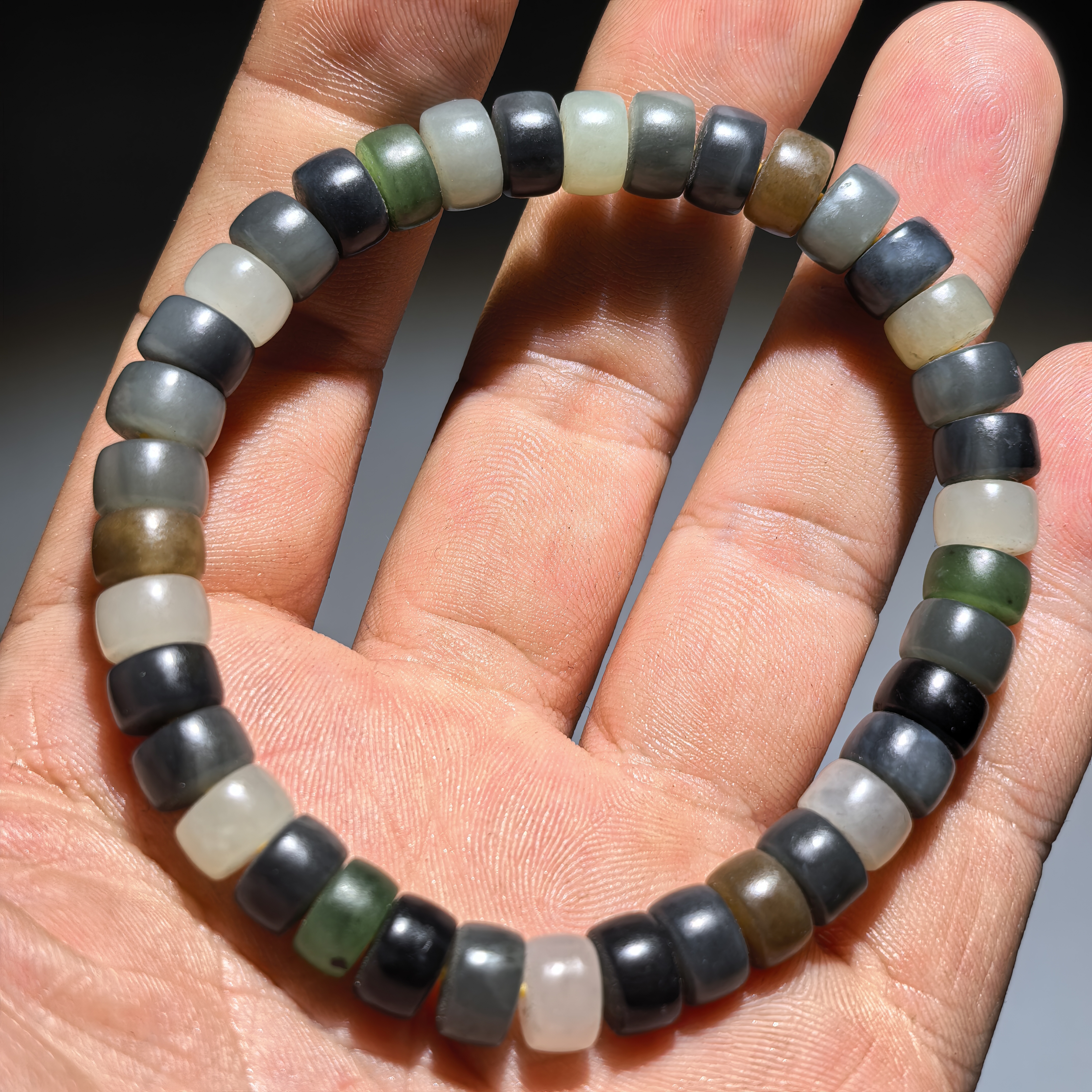 和田玉多宝直切男士手串时尚