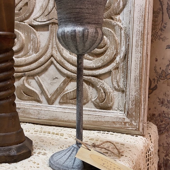 水晶玻璃吸管款铁艺小花翁