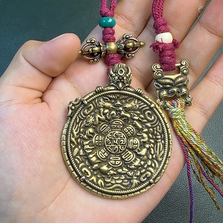꧁***꧂铜铁合金类藏传工艺品九宫八卦