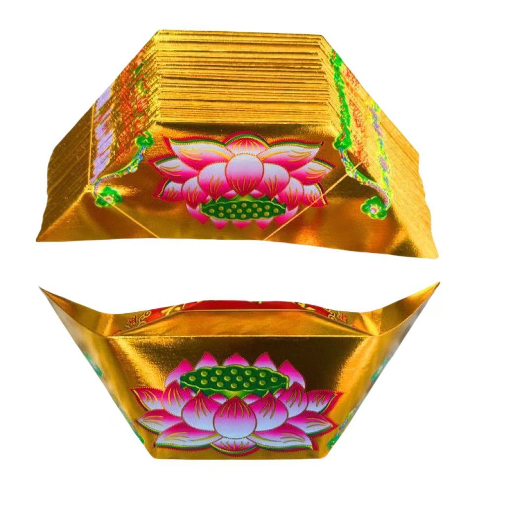 【整箱发货】精品莲花款多型号手工折纸半成品包邮送袋子