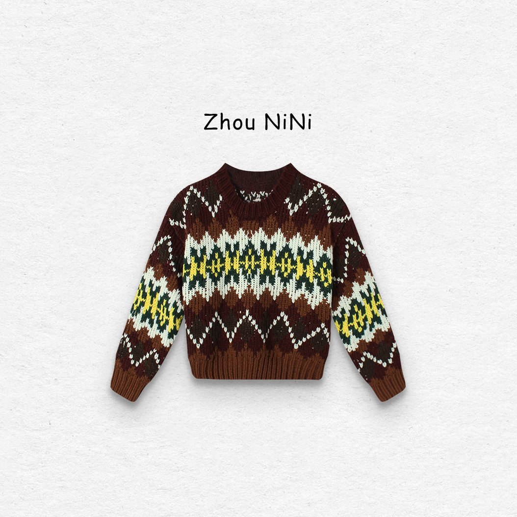 【拾光列锦】保暖薄款常规宽松型常规款衫印花休闲条纹冬季