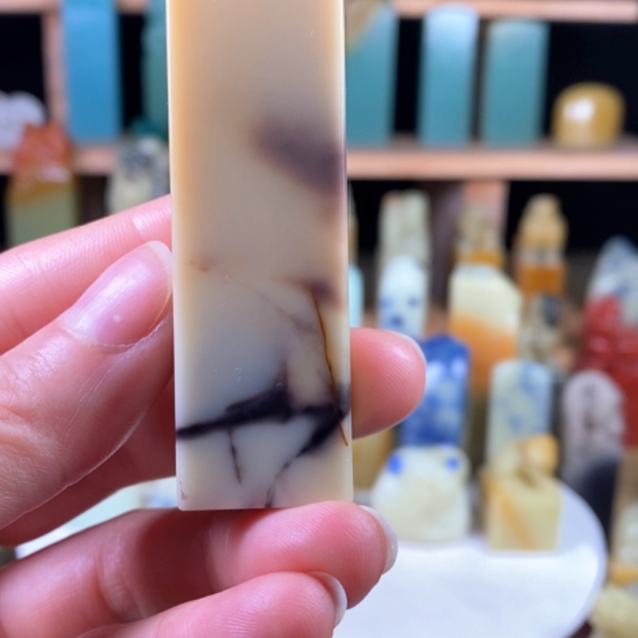 【闪购商品】青田石封门水墨黄果……